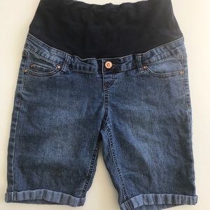 Motherhood Maternity Jean Bermuda Shorts